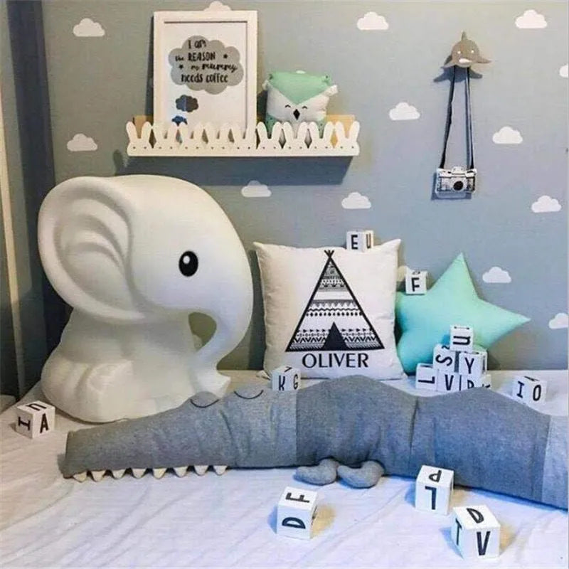 Cartoon Baby Bedding Baby Bed Bumper Pillow Infant Crib Kids Bed Fence Baby Room Decoration Accessories