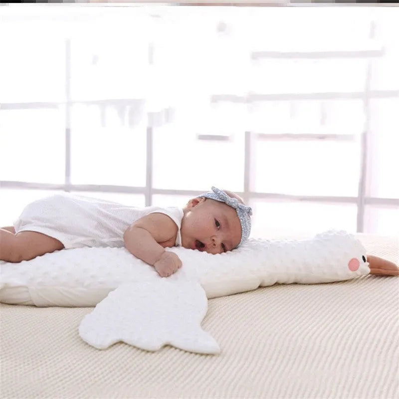 Newborn Baby Sleeping On The Belly Exhaust Pillow Airplane Pillow