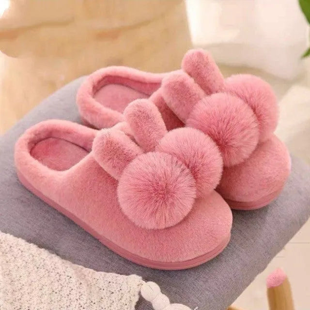 Cuhk Pantoufles Dhiver En Coton Pour Enfants, Pour  Et Filles, Une Famille De Trois Parents, En Peluche, Chaussures Chaudes