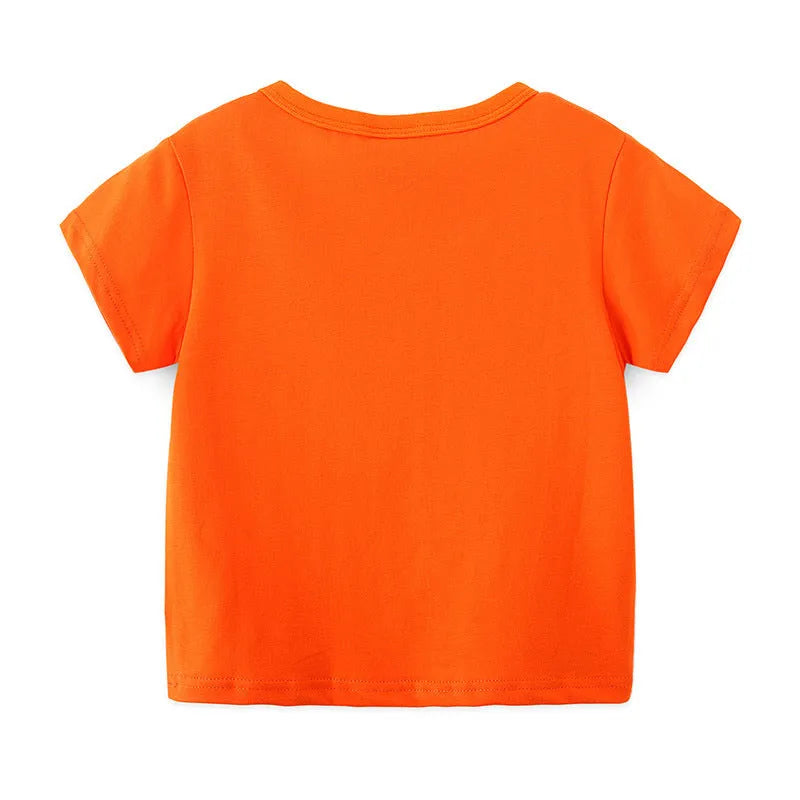 Round Neck Cotton Short-sleeved Children's T-shirt