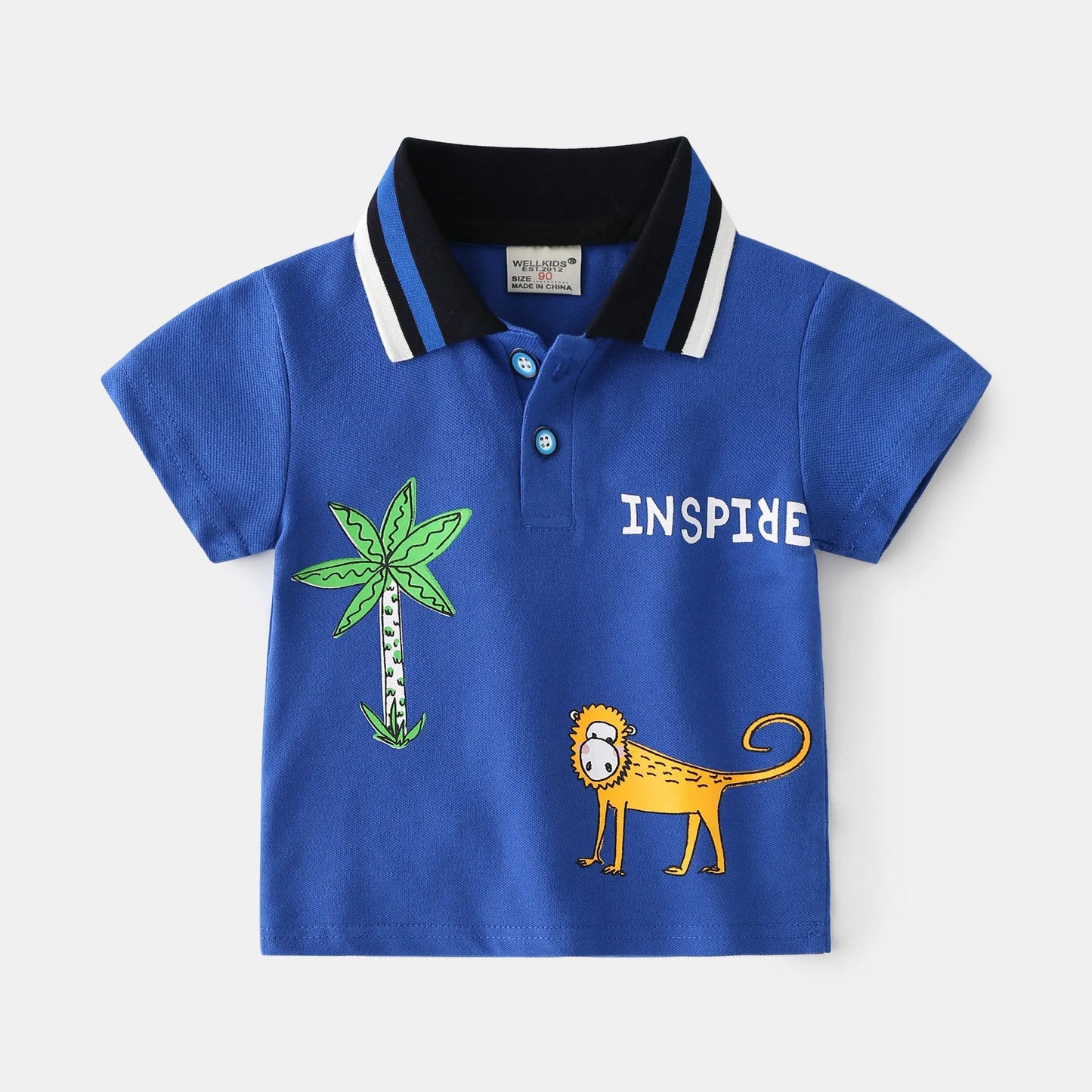 Mode D'été Garçons POLO Coton Tissu Manches Courtes - Enfance-Heureuse