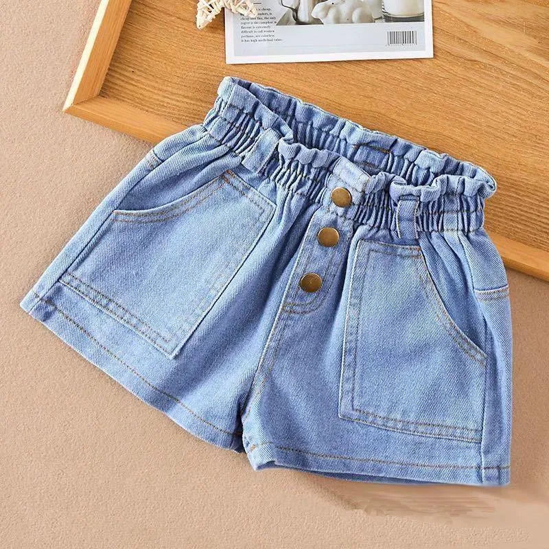 Filles Shorts, D'été, Enfants de Denim Shorts, Filles Extérieur Pantalon, Casual Tout-match Hot Pants