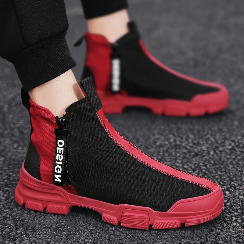 Mens Casual Shoes Sneakers Athletic Leisure Sports Fashion High Top Outdoor Gym