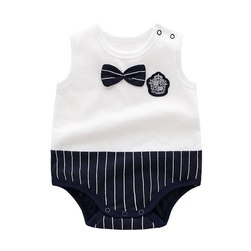 Ropa elegante de una pieza de verano para bebés y hombres