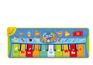 148 * 60cm children''s super large piano music blanket baby dance blanket music carpet piano game mat cross border