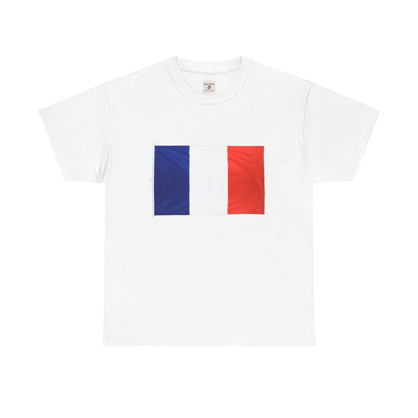 French Flag Unisex Heavy Cotton Tee - Casual Pride Wear