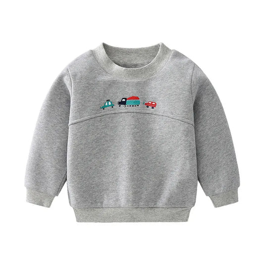 Nouveau pull de voiture de dessin animé de vêtements pour enfants - Enfance-Heureuse