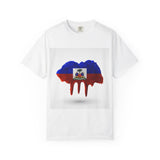 Haiti Flag Drip T-Shirt — Haitian Pride Graphic Tee