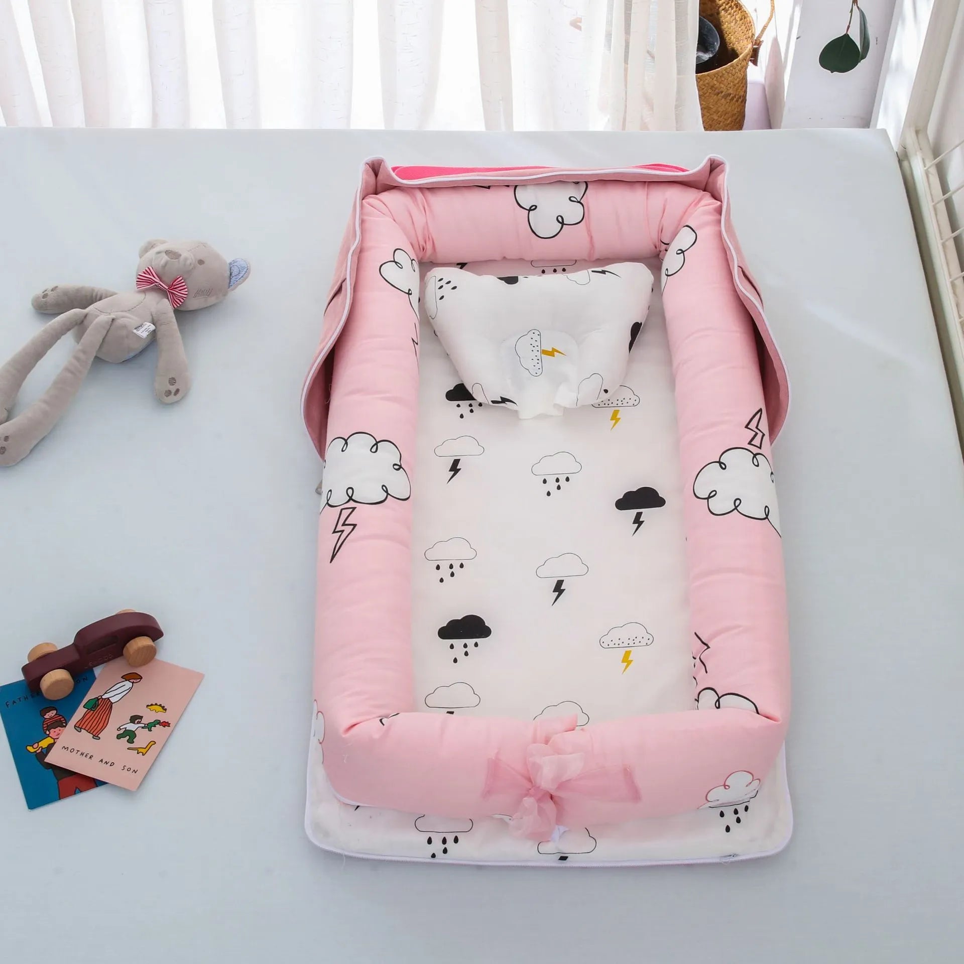 Lit bébé pliable, - Enfance-Heureuse