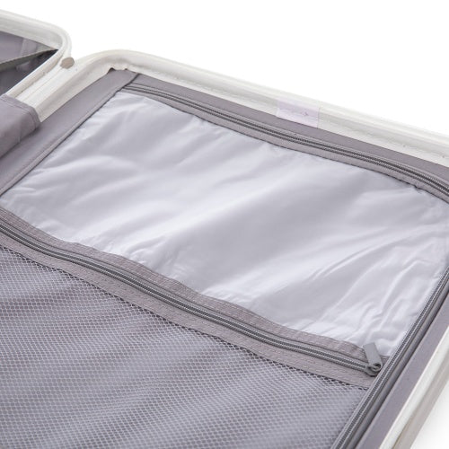 ABS Spinner Wheel Luggage Carry On Suitcase With Cup Holder USB Port Phone Holder 20 24 28 - Enfance-Heureuse