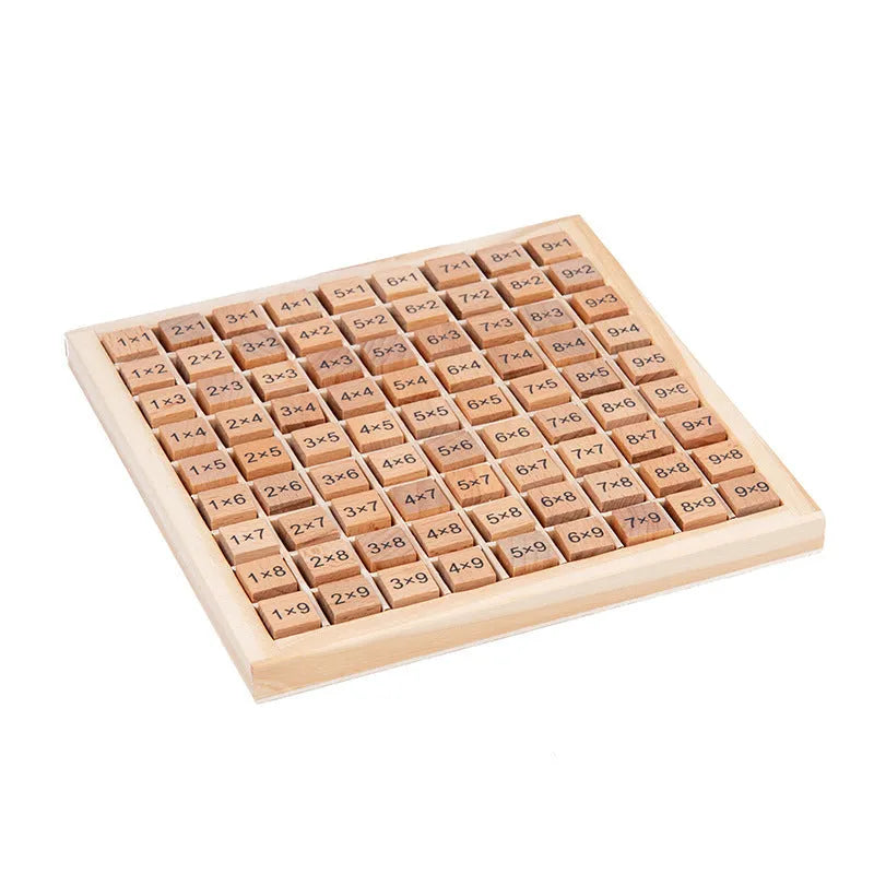 Wooden Ninety-nine Multiplication Table Building Blocks Educational Toys