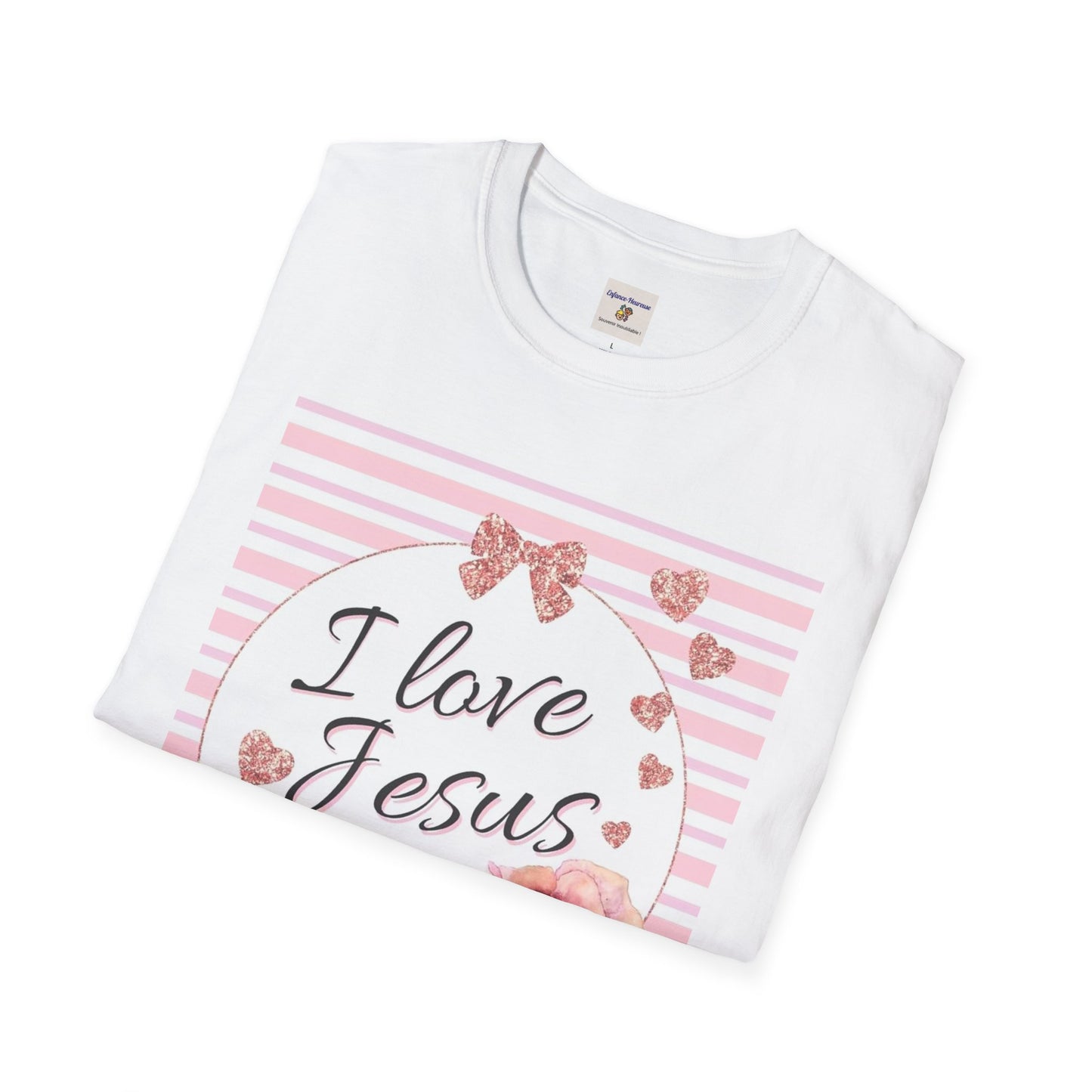 I Love Jesus Floral Unisex T-Shirt