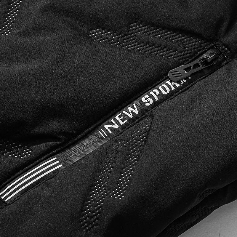 New Graphene-design Cotton Coat Winter Warm Thickened Fleece Jacket Fashion Casual Mens Clothing - Enfance-Heureuse