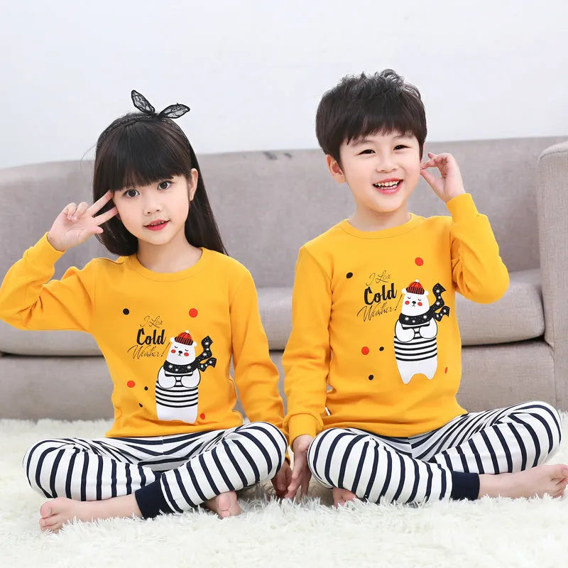 Children's pajamas women's long sleeves 