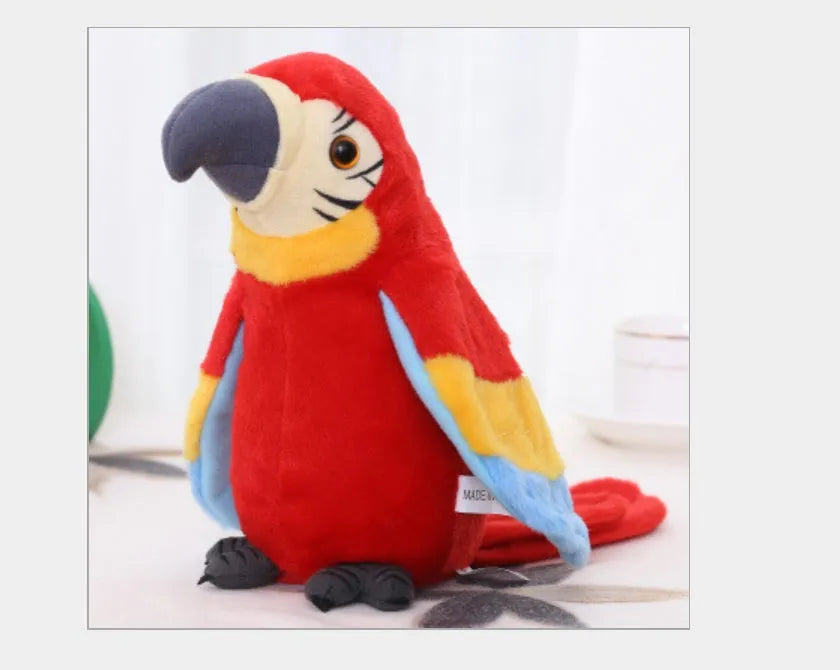 Electric Talking Parrot Plush Toy Cute Speaking Repeats Sheet