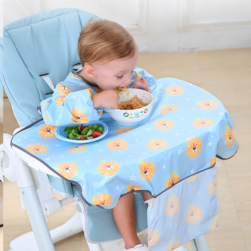 Baby Eating Dining Chair Bib Cover Anti-Dirty Feeding Clothing Gown