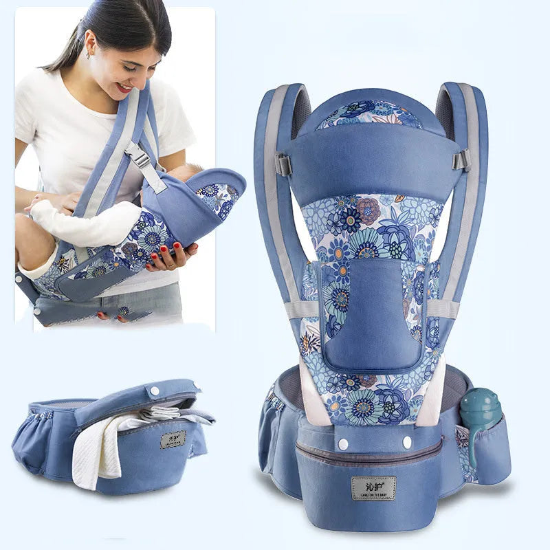 Portabebés ergonómico, asiento de cadera para bebé, portabebés 3 en 1, frontal, ergonómico, canguro, portabebés