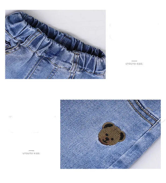 Spring And Autumn Casual Girls Jeans Fashionable Trousers - Enfance-Heureuse