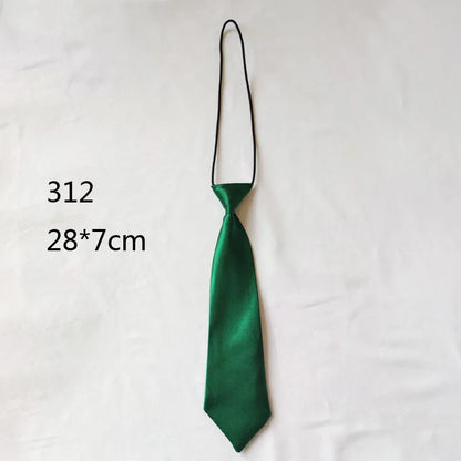 Enfants de solide couleur cravate bande de Caoutchouc élastique bande étudiant maternelle petite cravate - Enfance-Heureuse