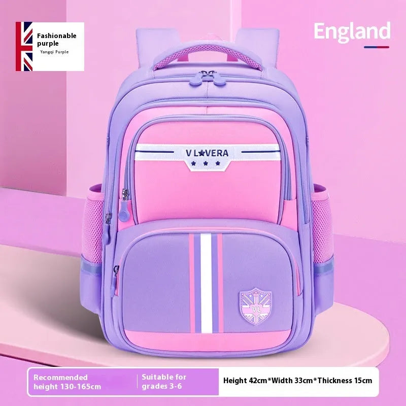 New Primary School Student Schoolbag 1-3-6 Grade Backpack Interlayer Waterproof Large Capacity Boys And Girls