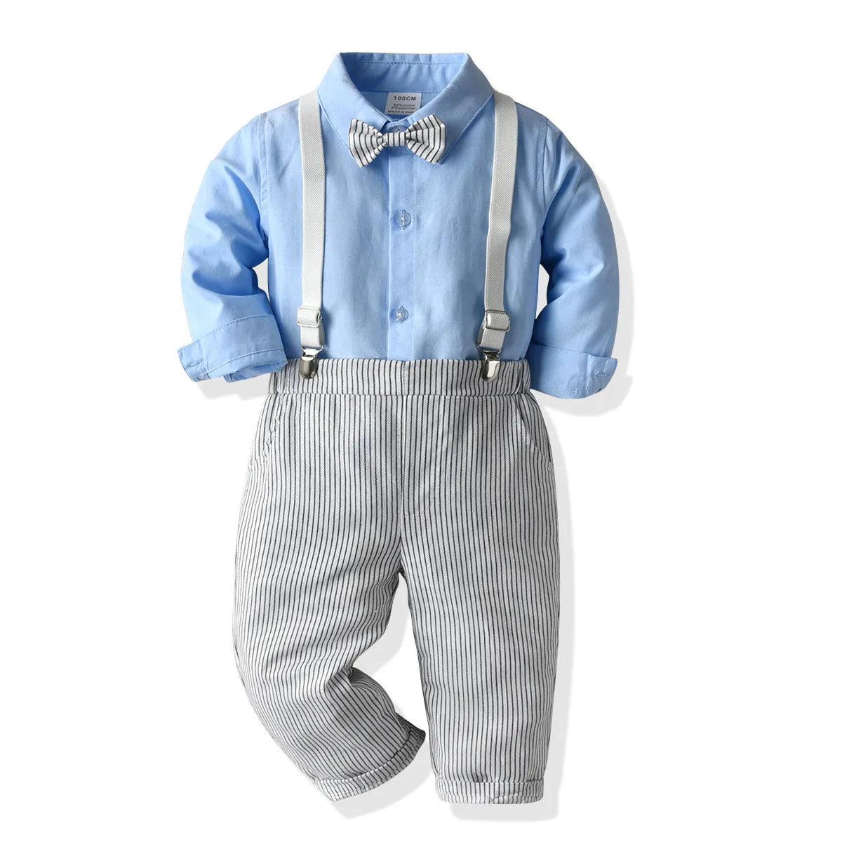 Boys Dress Formal Clothes Overalls Little Flower Girl Costume Spring and Autumn Set