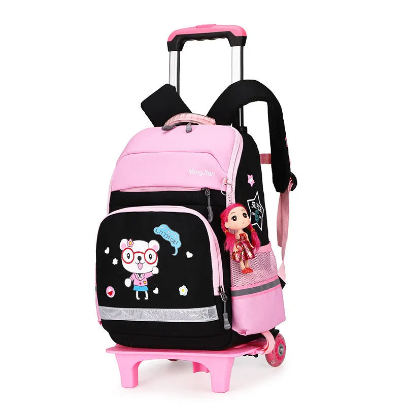 Korean Detachable Trolley Bag For Elementary School Students