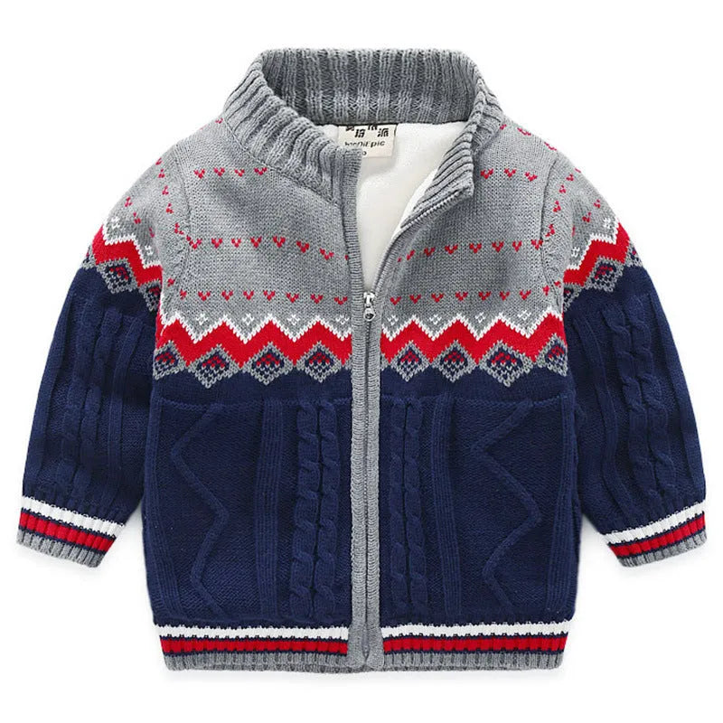 Cardigan en tricot épais pour enfants