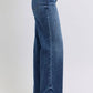 Judy Blue Full Size Raw Hem Mid Rise Jeans - Enfance-Heureuse