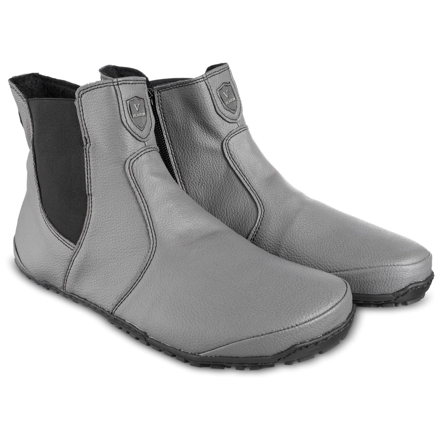 Fashion Men And Women Wear Round Toe Color-blocking Single Boots