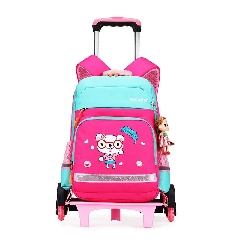 Korean Detachable Trolley Bag For Elementary School Students