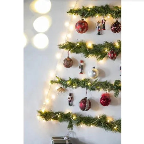 D3.9 Christmas Ball Ornaments, Glass Decorative Hanging Ball Christmas Tree Ornaments For Holiday Party Decorations, Set Of 6 - Enfance-Heureuse