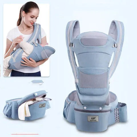 Portabebés ergonómico, asiento de cadera para bebé, portabebés 3 en 1, frontal, ergonómico, canguro, portabebés