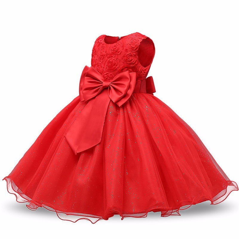 Princess Flower Girl Dress Summer Tutu Wedding Birthday Party Dresses