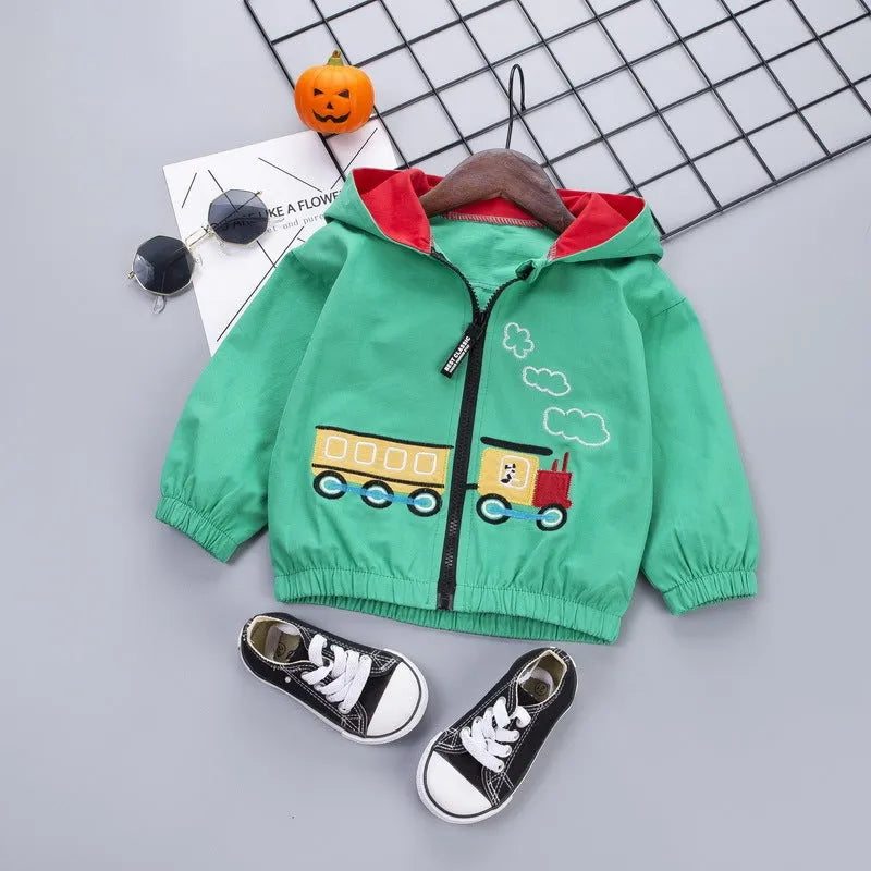 Cartoon train jacket