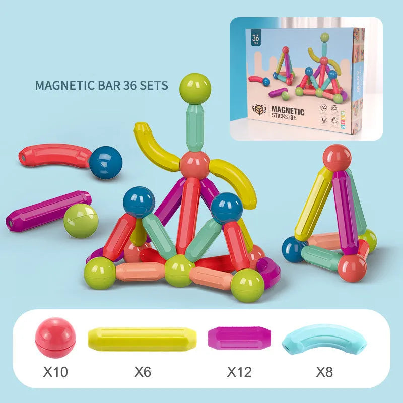 Magnétique Bâton Blocs De Construction Jeu Aimants Enfants Set Enfants Aimants Pour Enfants Magnétique Jouet Briques