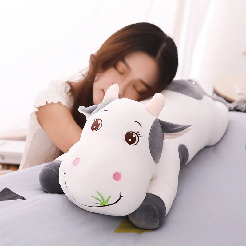 Cow plush toy pillow