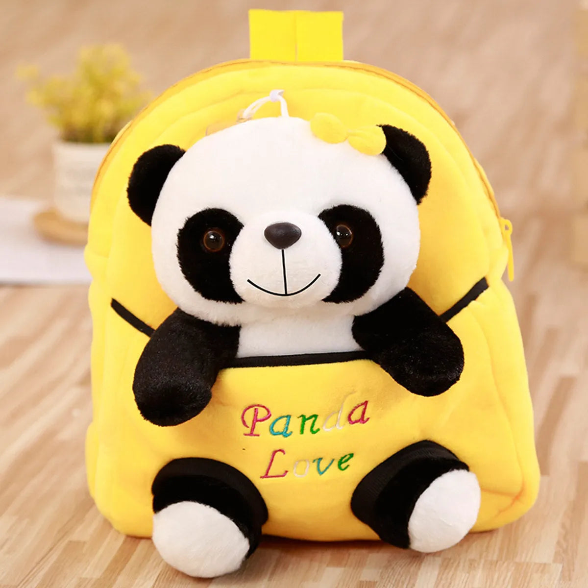 Mochila de panda de dibujos animados