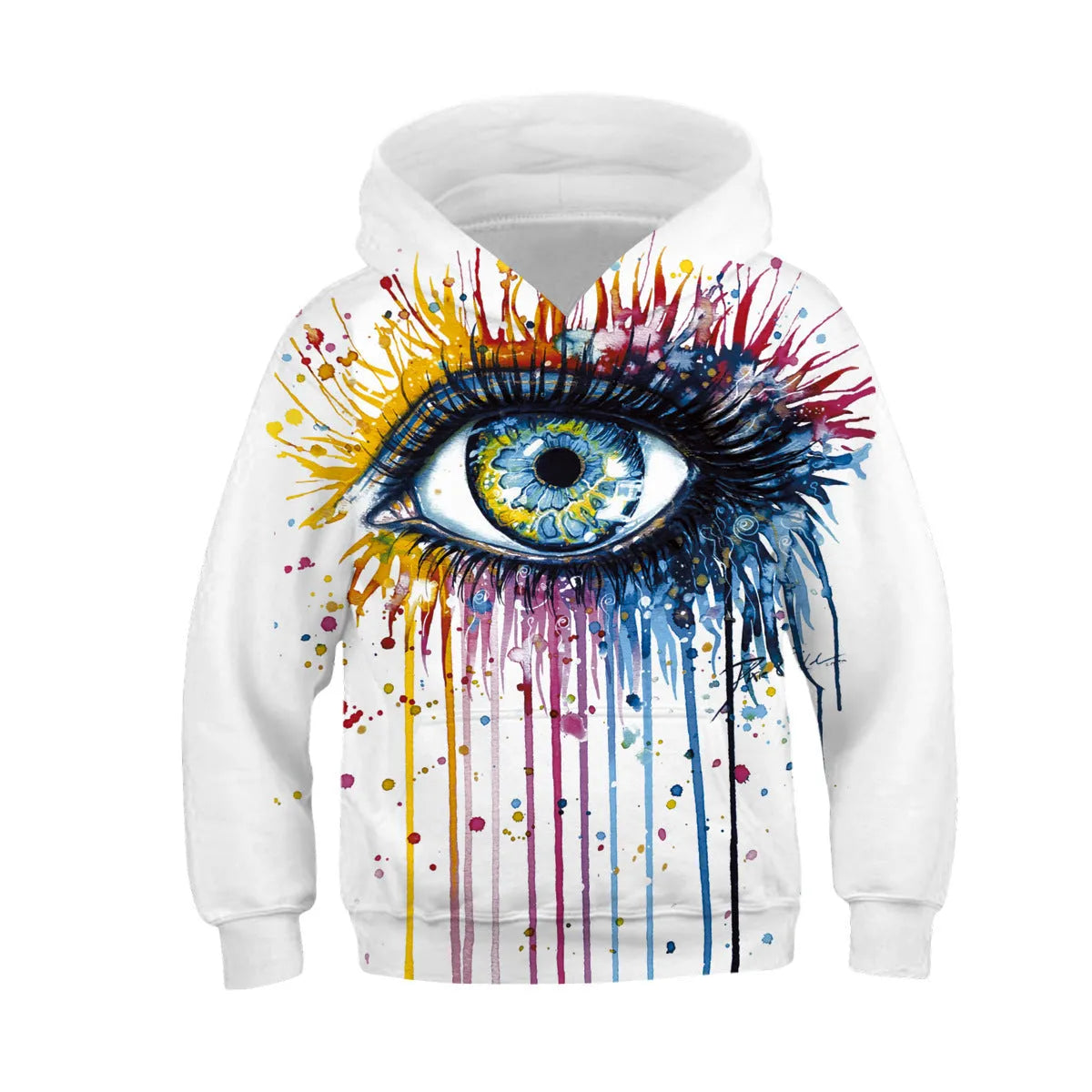 Digital Printing Children's Hooded Long-Sleeved Sweater - Enfance-Heureuse