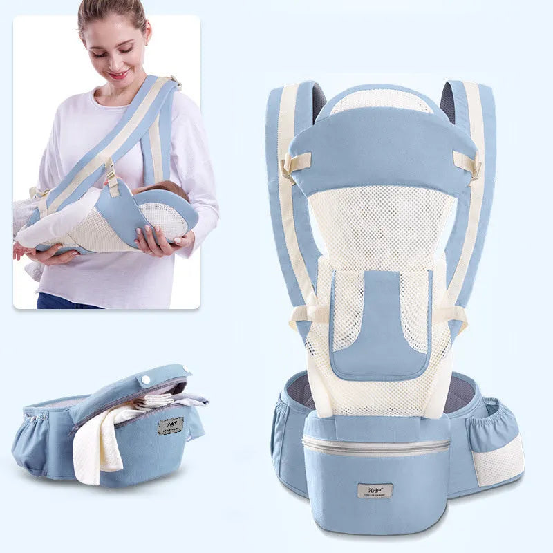 Portabebés ergonómico, asiento de cadera para bebé, portabebés 3 en 1, frontal, ergonómico, canguro, portabebés