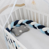 Bébé Pare-chocs lit Tresse Noeud Oreiller Coussin Pare-chocs pour Infantile cuna Bebe allumé lit Protecteur Tour de lit Chambre Décor - Enfance-Heureuse