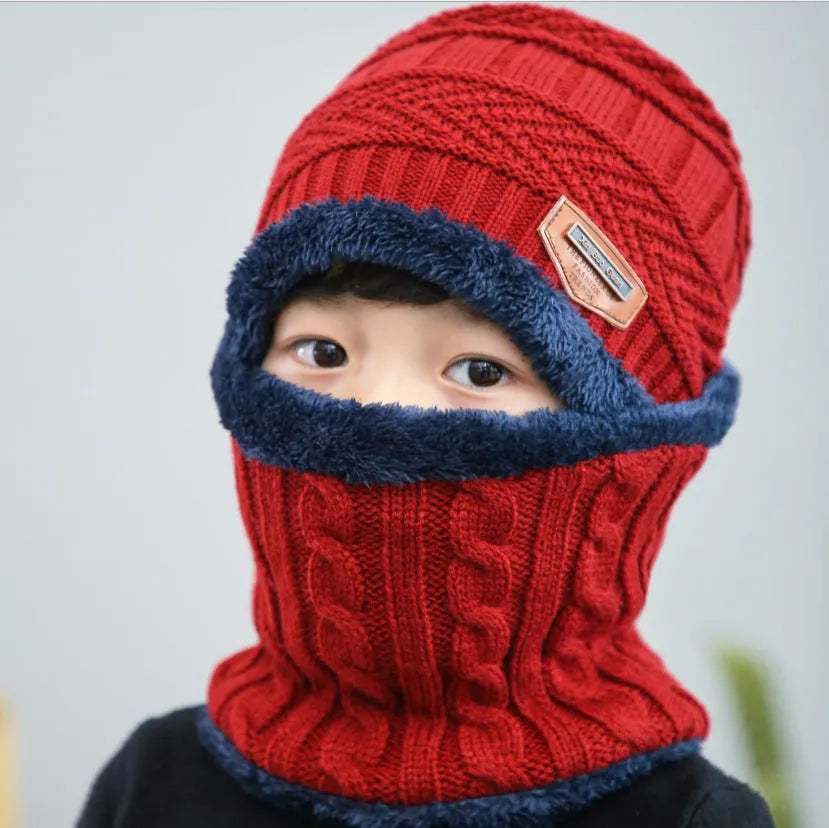 Bonnet tricoté chaud pour enfants