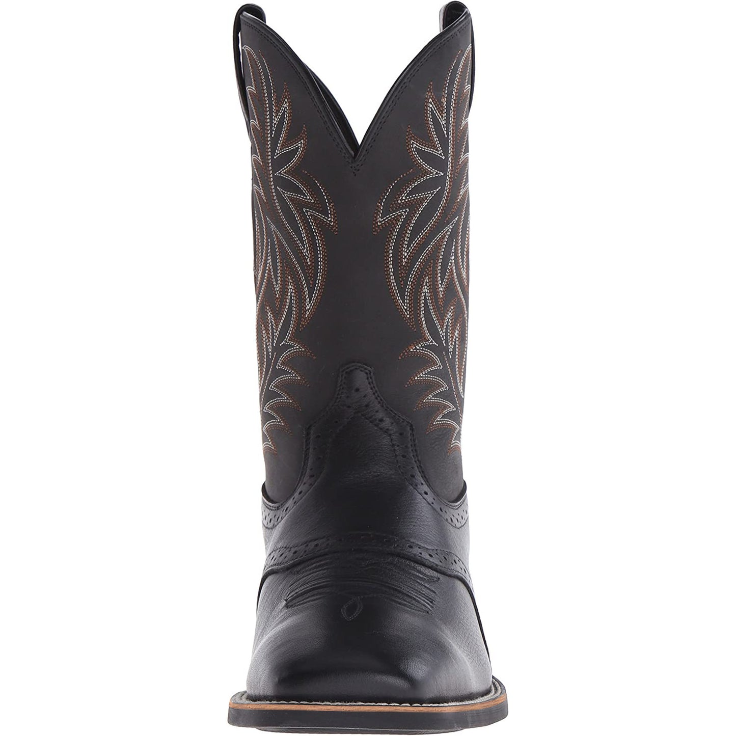 High Embroidery Vintage Engraving Stitching Wide Head Western Cowboy Boot - Enfance-Heureuse