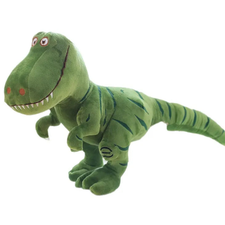 Nuevos juguetes de peluche de dinosaurios, tiranosaurio de dibujos animados, lindos muñecos de peluche para niños, regalo de cumpleaños