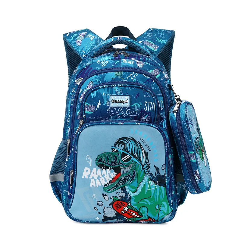 Primary School Student Schoolbag Boys Stylish And Lightweight Grade 1-3 Children Backpack