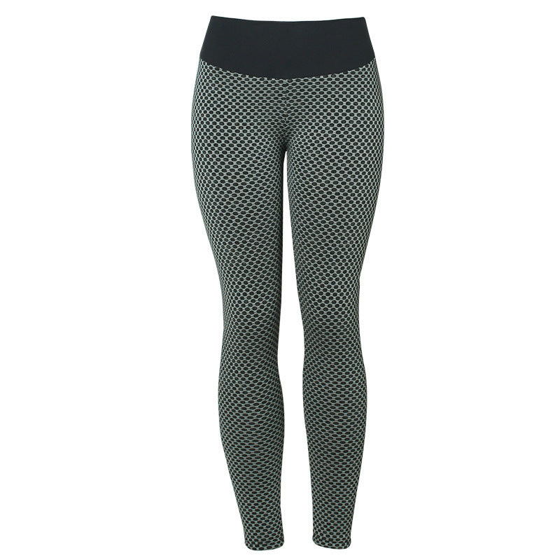 Plaid Leggings Fitness Yoga Pants Women's Seamless High Waist Breathable Gym Leggings - Enfance-Heureuse