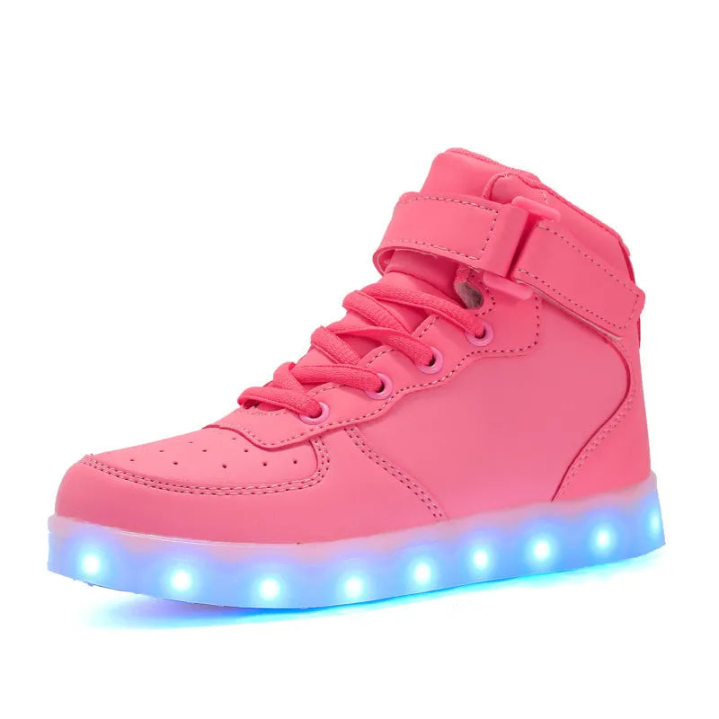 Kids Fashion Casual Light Up Sneakers