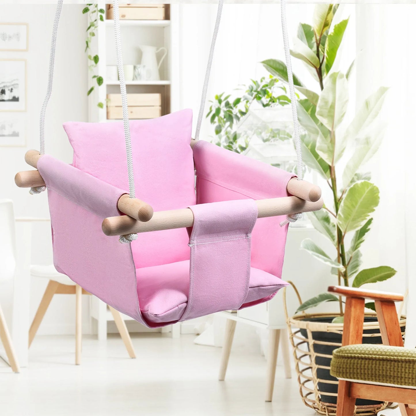 Infant Hanging Chair Child Baby Home Folding Seat Canvas Swing