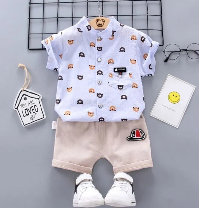 Boys' short sleeve suit