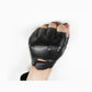Leather Outdoor Children's Half-finger Gloves - Enfance-Heureuse