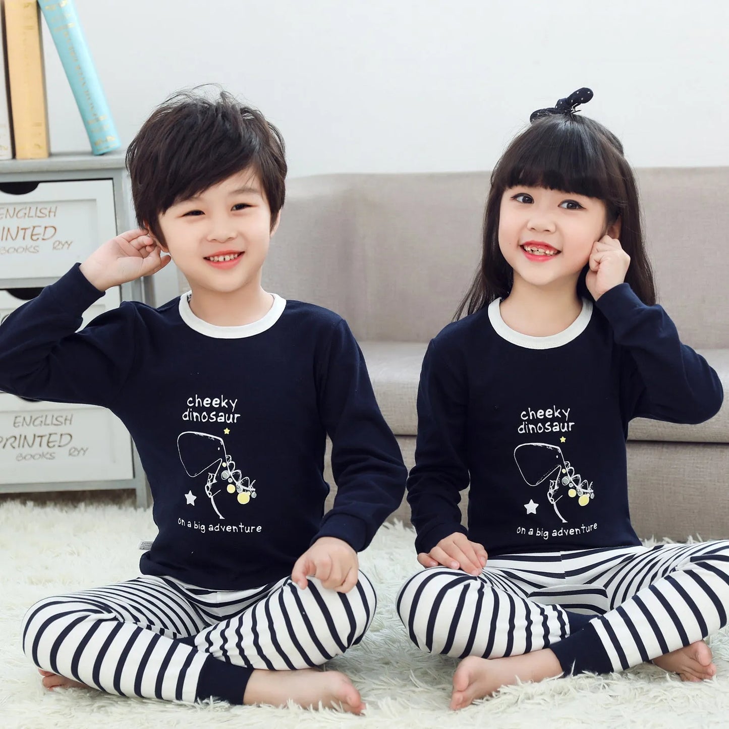 Children's pajamas women's long sleeves 